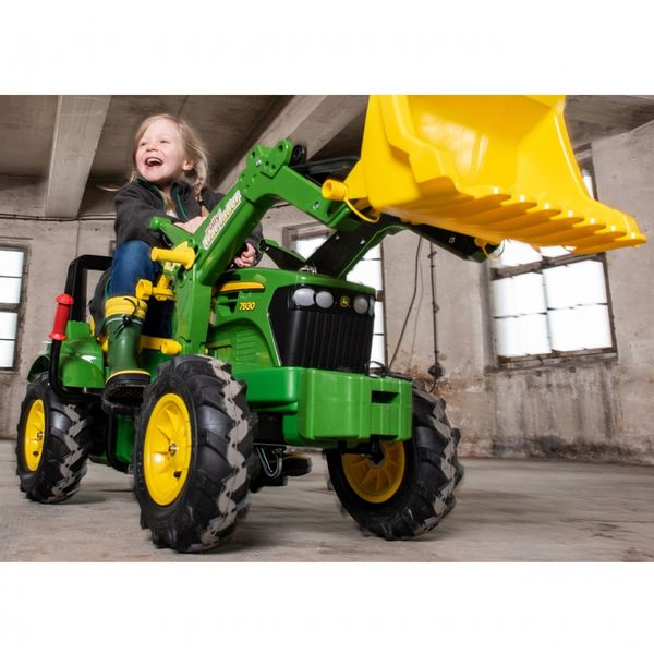 Rolly Toys John Deere Traktor na pedały Biegi Pompowane Koła 3-8 lat na Arena.pl