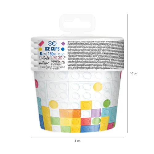 Kubek do lodów Klocki 6szt na Arena.pl