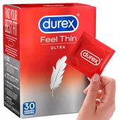 DUREX FEEL THIN ULTRA prezerwatywy cienkie o węższej średnicy 30 szt.