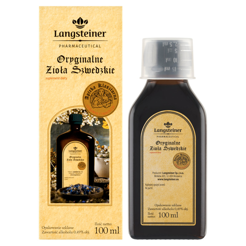 Oryginalne Zioła Szwedzkie 100ml LANGSTEINER na Arena.pl