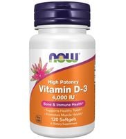NOW FOODS Witamina D3 4000 IU (120 kaps.)