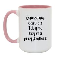 Duży Biało-Różowy 450 ml