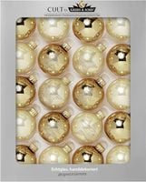 BOMBKI CHOINKOWE ZESTAW 20 szt. 5,7cm ZŁOTE