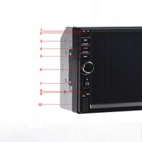 Radio Samochodowe Bluetooth 2DIN Wyświetlacz 7" USB SD AUX Dotykowy Ekran