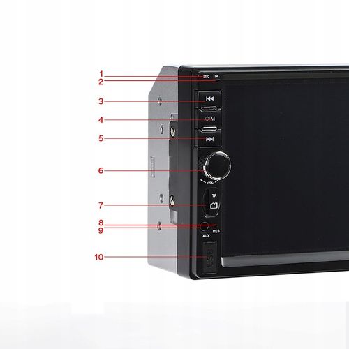 Radio Samochodowe Bluetooth 2DIN Wyświetlacz 7" USB SD AUX Dotykowy Ekran na Arena.pl