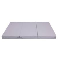 materac gimnastyczny Satellite PU 150x100x10 cm - trzyczęściowy szary