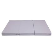 materac gimnastyczny Satellite PU 150x100x10 cm - trzyczęściowy szary