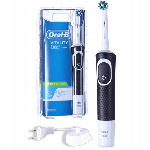 Szczoteczka Elektryczna Oral-B Vitality 100 + KOŃCÓWKI Czarna na Arena.pl