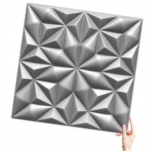 Kaseton Ścienny Sufitowy 3D SZARE Panele Ścienne 50x50 0,25m2 Onyx na Arena.pl