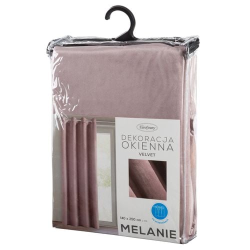 Zasłona na przelotkach MELANIE 140x250 pudrowa na Arena.pl