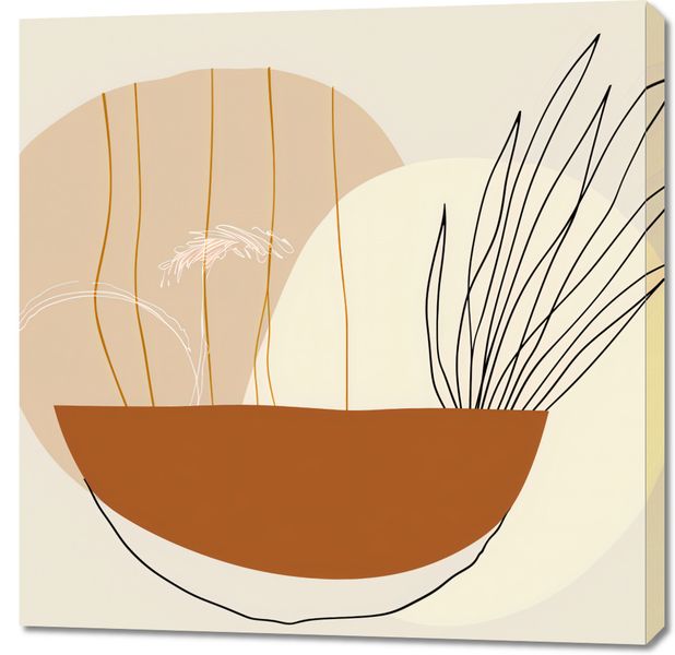 Obraz 90x90cm Terakotowe Naczynie zdjęcie 1