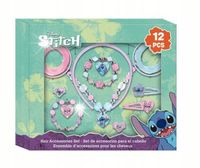 ZESTAW BIŻUTERII I AKCESORIÓW DO WŁOSÓW STITCH i LILO STICH 12 ELEMENTÓW
