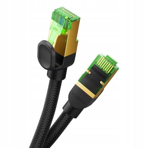 BASEUS SZYBKI KABEL SIECIOWY RJ45 CAT8 40GB/S MOCNY PRZEWÓD DO INTERNETU 1m na Arena.pl