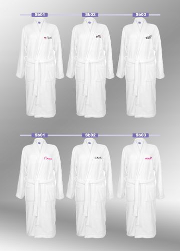 SZLAFROK BIAŁY Z HAFTEM rozmiar 2XL unisex PREZENT personalizacja IMIĘ na Arena.pl