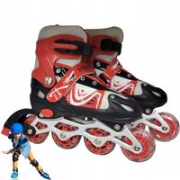 ROLKI DLA DZIECI REGULOWANE WROTKI DZIECIĘCE KÓŁKO LED REKREACYJNE