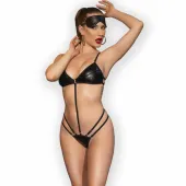 chilirose cr 4700 komplet body czarny s/m z maską, ekoskora