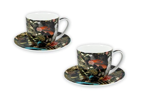 Kpl. 2 filiżanek ze spodkami - Exotic mood (CARMANI) na Arena.pl