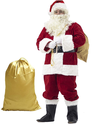 DUŻY ZŁOTY WOREK MIKOŁAJA NA PREZENTY 100cm! XXL na Arena.pl