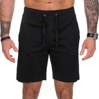 Spodenki Męskie Krótkie Czarny Dresowe Na WF Sportowe Rozmiar M