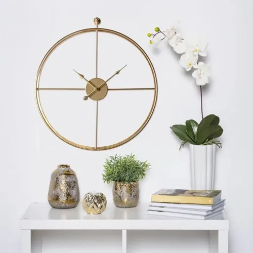 Zegar ścienny nowoczesny złoty ENCORE śr.51-MC na Arena.pl