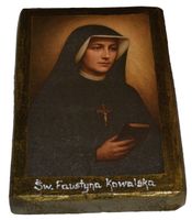 Ikona Święta Siostra Faustyna Kowalska apostołka Bożego Miłosierdzia