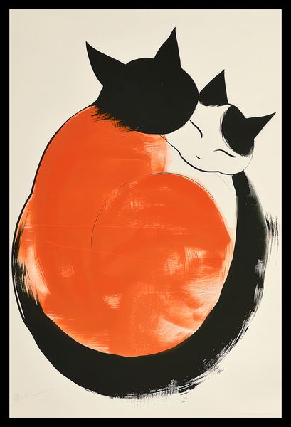Plakat 30x45cm Yin i Yang Kotów zdjęcie 2