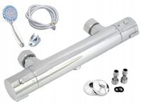 ZESTAW BATERIA TERMOSTATYCZNA PRYSZNICOWA ŚCIENNA