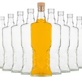 50 sztuk - butelki UKRAINKA 500 ml z korkami na wino nalewki