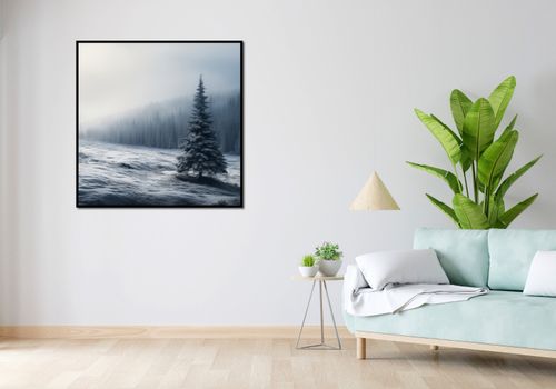 Plakat 100x100cm Samotna Choinka na Arena.pl