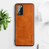 Etui AIORIA Vintage LEATHER do Samsung Galaxy Note 20 pomarańczowy