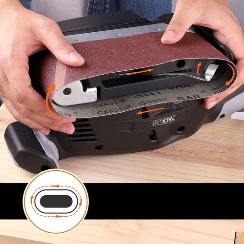 Tacklife B10 szlifierka taśmowa taśmówka 600W z regulacją + zestaw na Arena.pl