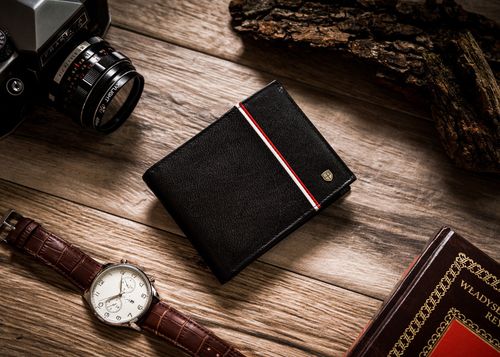 skórzany portfel z patriotycznym akcentem - peterson na Arena.pl