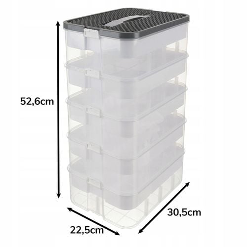 pudełko na klocki- 5 poziomów 35l kruzzel 25759 na Arena.pl