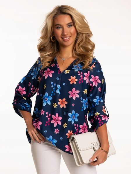 ELEGANCKA LUŹNA MODNA BLUZKA DAMSKA DUŻO ROZMIARÓW POLSKI PRODUKT zdjęcie 6