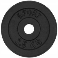 Talerz żeliwny obciążenie 2,5kg krążek 30mm nowy