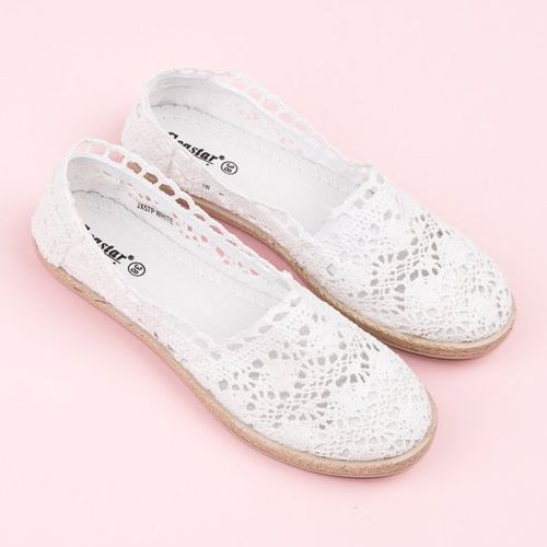 Białe Koronkowe Espadryle r.38 na Arena.pl