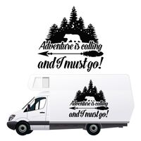 NAKLEJKA NA BOK AUTA dekoracyjna wodoodporna KAMPER auto samochód 70cm
