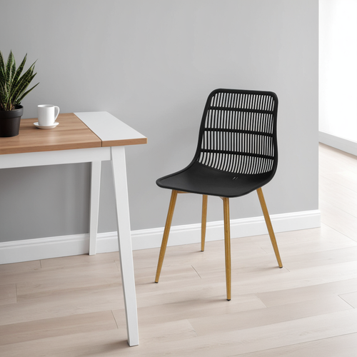 Krzesło Klaus czarne boho na Arena.pl