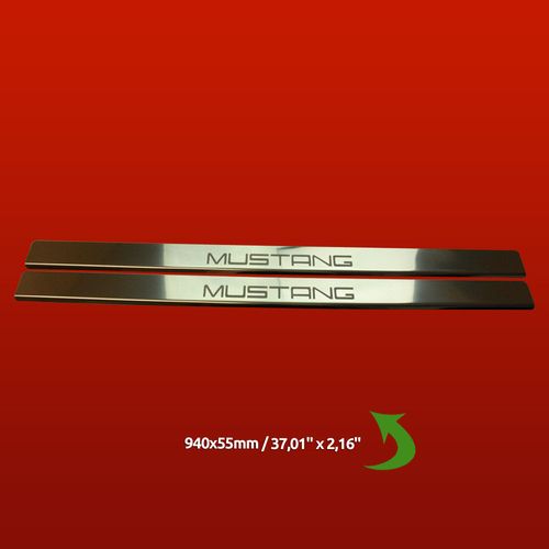 Listwa progowa FORD MUSTANG MK4 Stal nierdzewna 304 połysk 2szt na Arena.pl