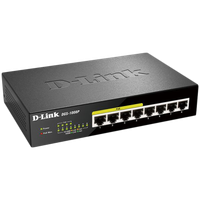 d-link 8-port 10/100/1000 desktop switch w/ 4 poe ports