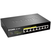d-link 8-port 10/100/1000 desktop switch w/ 4 poe ports