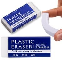 Gumka do ścierania mazania tradycyjna biała szkolna ołówkowa klasyczna