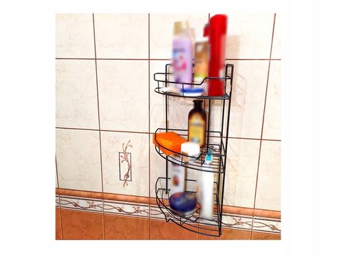 WIESZAK PÓŁKA DO ŁAZIENKI TRZYPOZIOMOWA WISZĄCA ORGANIZER POD PRYSZNIC na Arena.pl