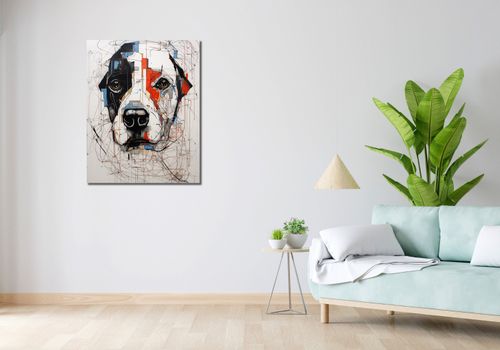 Obraz 70x90cm Przyrysowany Psiak na Arena.pl