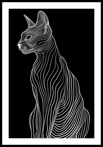 Plakat 40x60cm Minimalny Kontur na Arena.pl