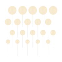 Toppery na tort kulki kremowe matowe, 20 szt.
