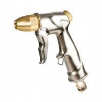 Pistolet zraszajacy BRASS 2 funkcyjny ogrodowy metalowy mocny do wody