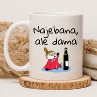 CHAMSKI KUBEK BEZ CENZURY | ŚMIESZNY PREZENT | DO PRACY BIURA DOMU | 330 ml