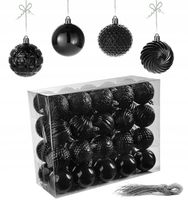 BOMBKI nietłukące CHOINKOWE wzory ZESTAW BOMBEK 6 cm 40 szt