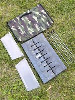 MANGAL 2MM NA 8 SZASZLYKÓW + POKROWIEC GRILL WEGLOWY GRILL SKLADANY MANGAL